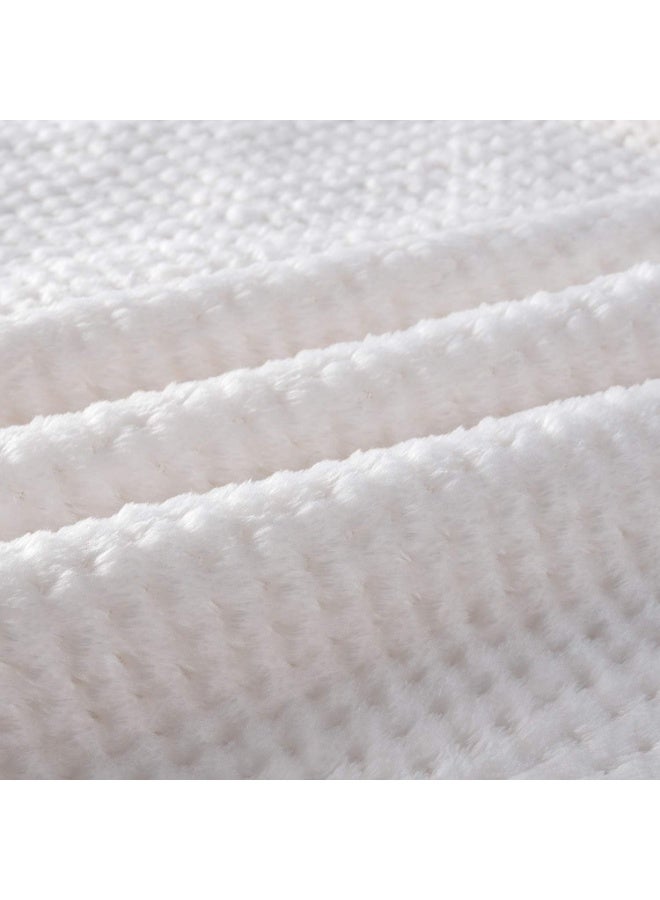 Dog Blanket or Cat Blanket or Pet Blanket, Warm Soft Fuzzy Blankets for Puppy, Small, Medium, Large Dogs or Kitten, Cats, Plush Fleece Throws for Bed, Couch, Sofa, Travel (M/32" x 40", Ivory) - Image 4